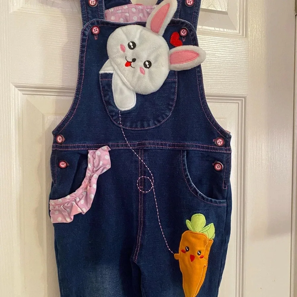 Boutique Bunny Overalls